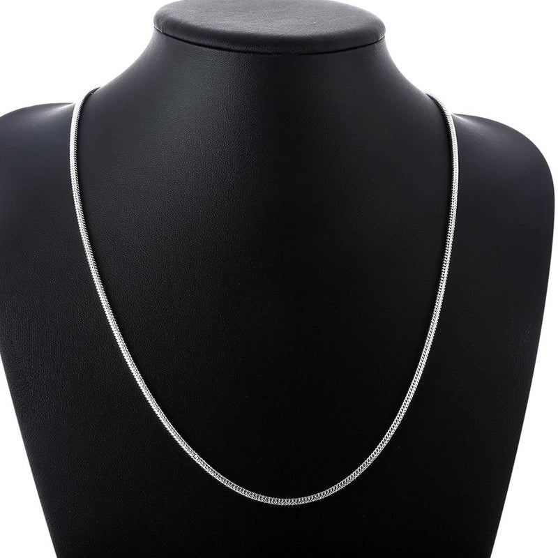 Cutesmile Fashion Jewelry 925 Sterling Silver Italian 1mm/2mm/3mm Snake Chain Crafted Necklace (18Inches, 2MM) - Image 2